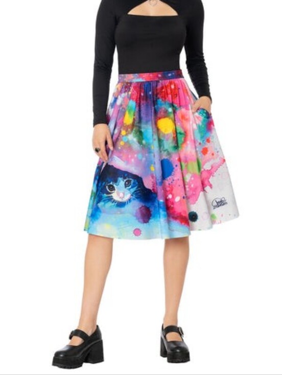 Blackmilk Dresses & Skirts - Blackmilk X Lora Zombie Meow Skirt